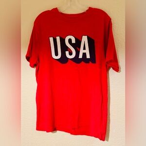 Size L USA Gap tee shirt Independence Day patriotic red white blue